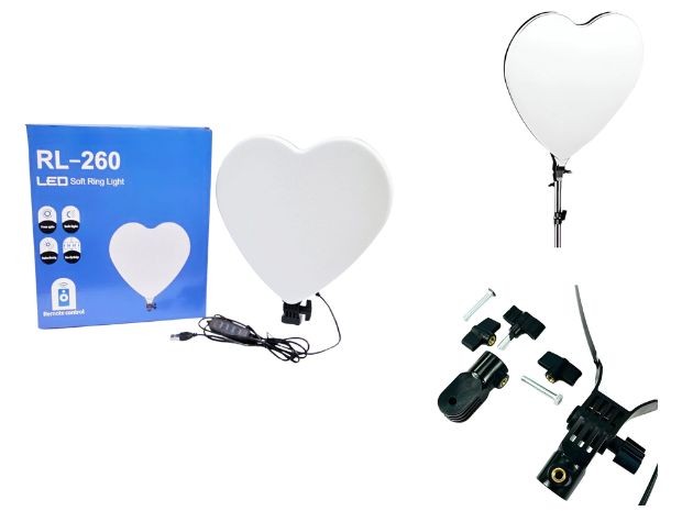 &u+ PANEL LED ARO CORAZON SELFIE CELULAR 